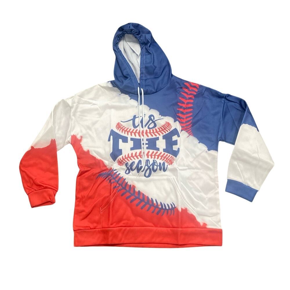 Tis The Season Baseball Graphic Hoodie, Size XL​
